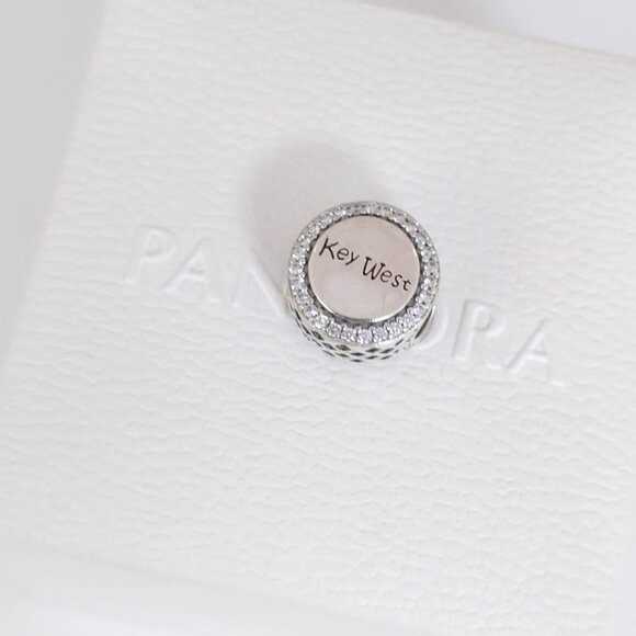 Pandora Key West FL Chick Exclusive Travel Destination Bead Charm S925 Silver - Picture 7 of 7